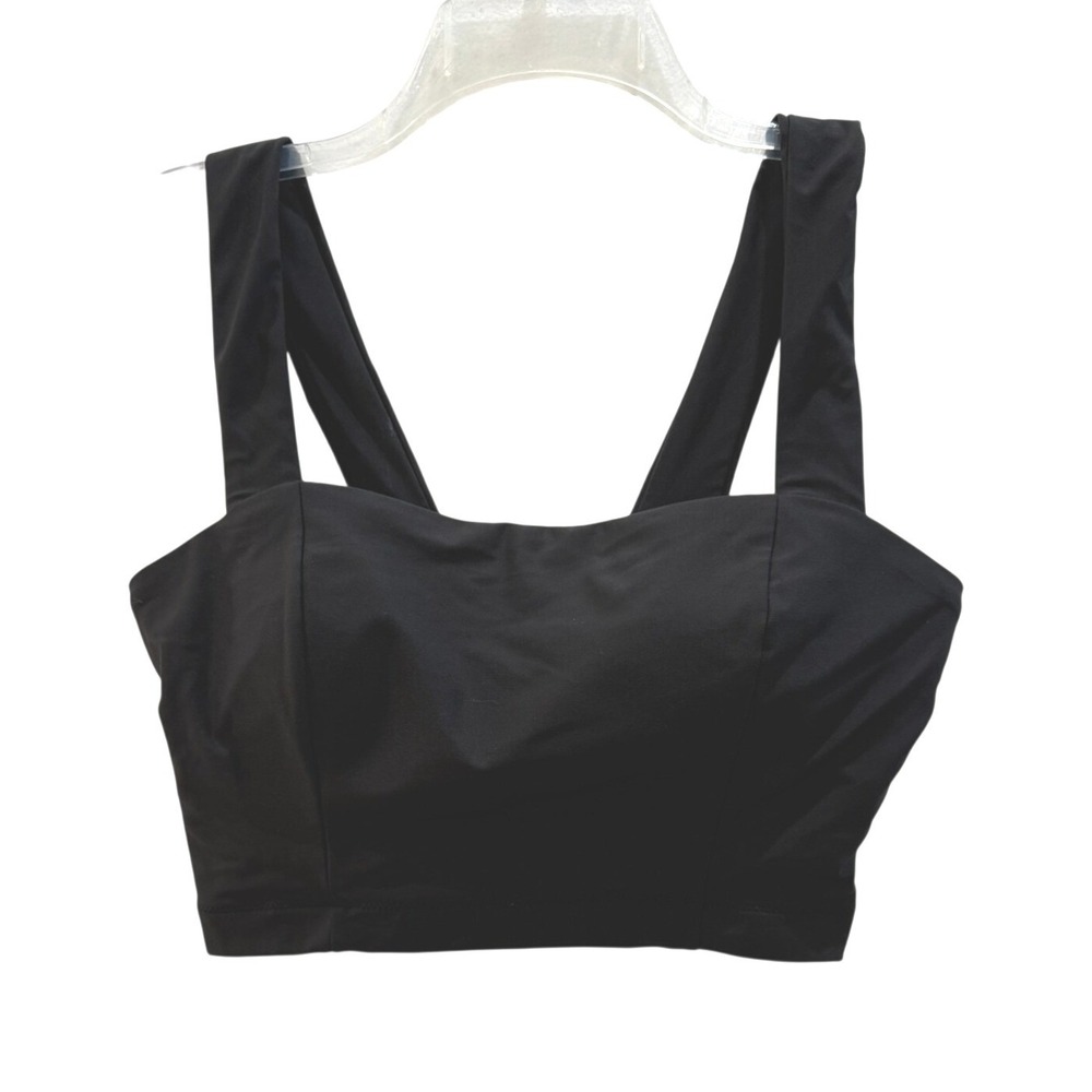 Calia by Carrie Underwood Black Sweetheart Padded Sports Bra Crop Top Size M